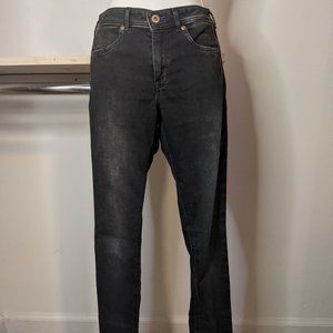 H&M Distressed Black Feather Soft Jeggings